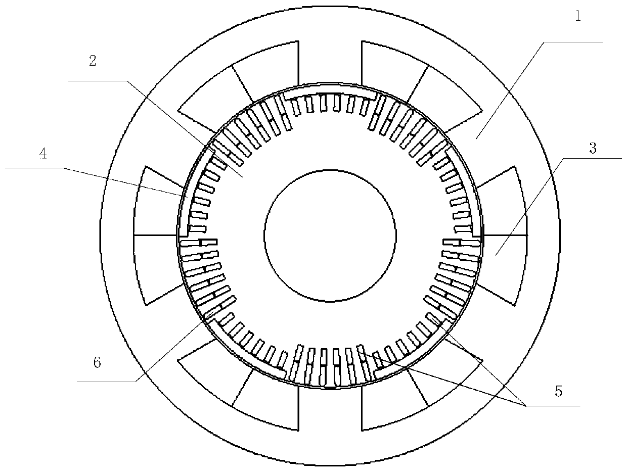 A surface mount asynchronous starter vernier motor