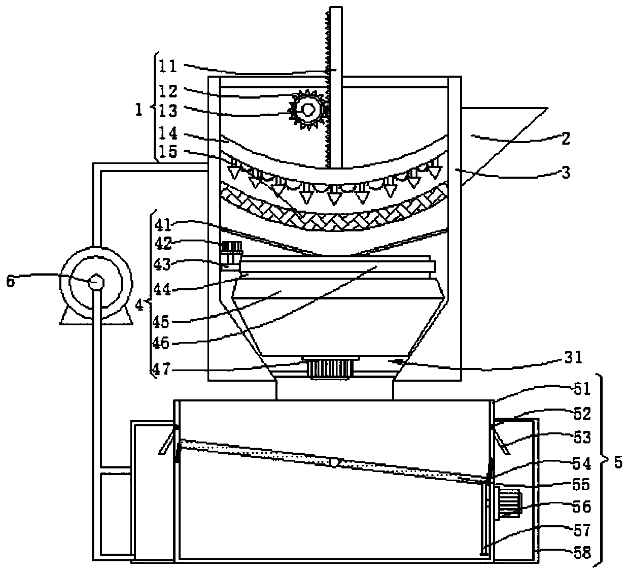 A kind of ceramic powder production and processing equipment