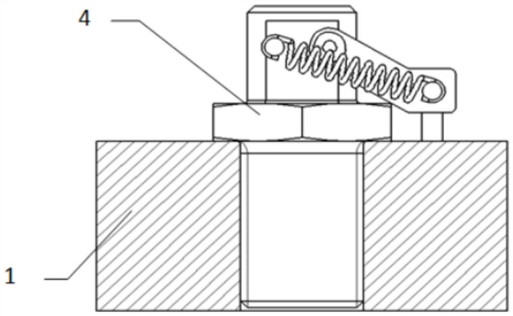 Thread anti-loosening mechanism and anti-loosening mounting method