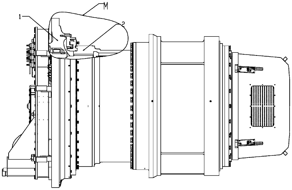 Hub reduction gear combined sealing structure