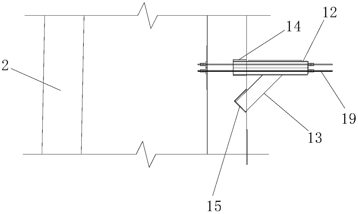 A high-altitude large-span heavy-duty beam construction support and construction method