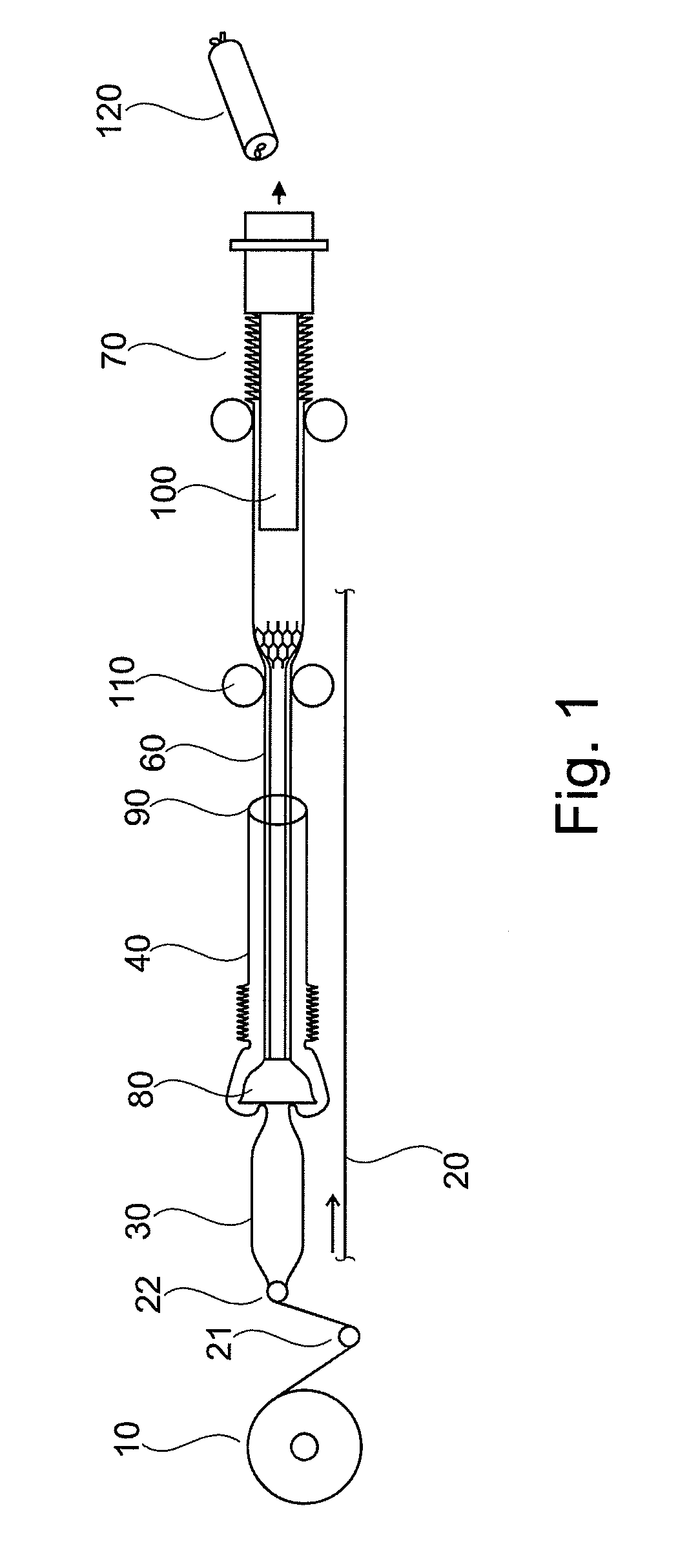 Method for producing a netted casing
