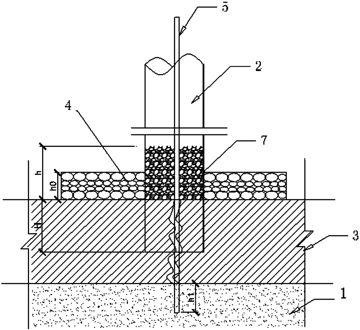 Plugging method of pressure-bearing water piping in deep foundation pit engineering