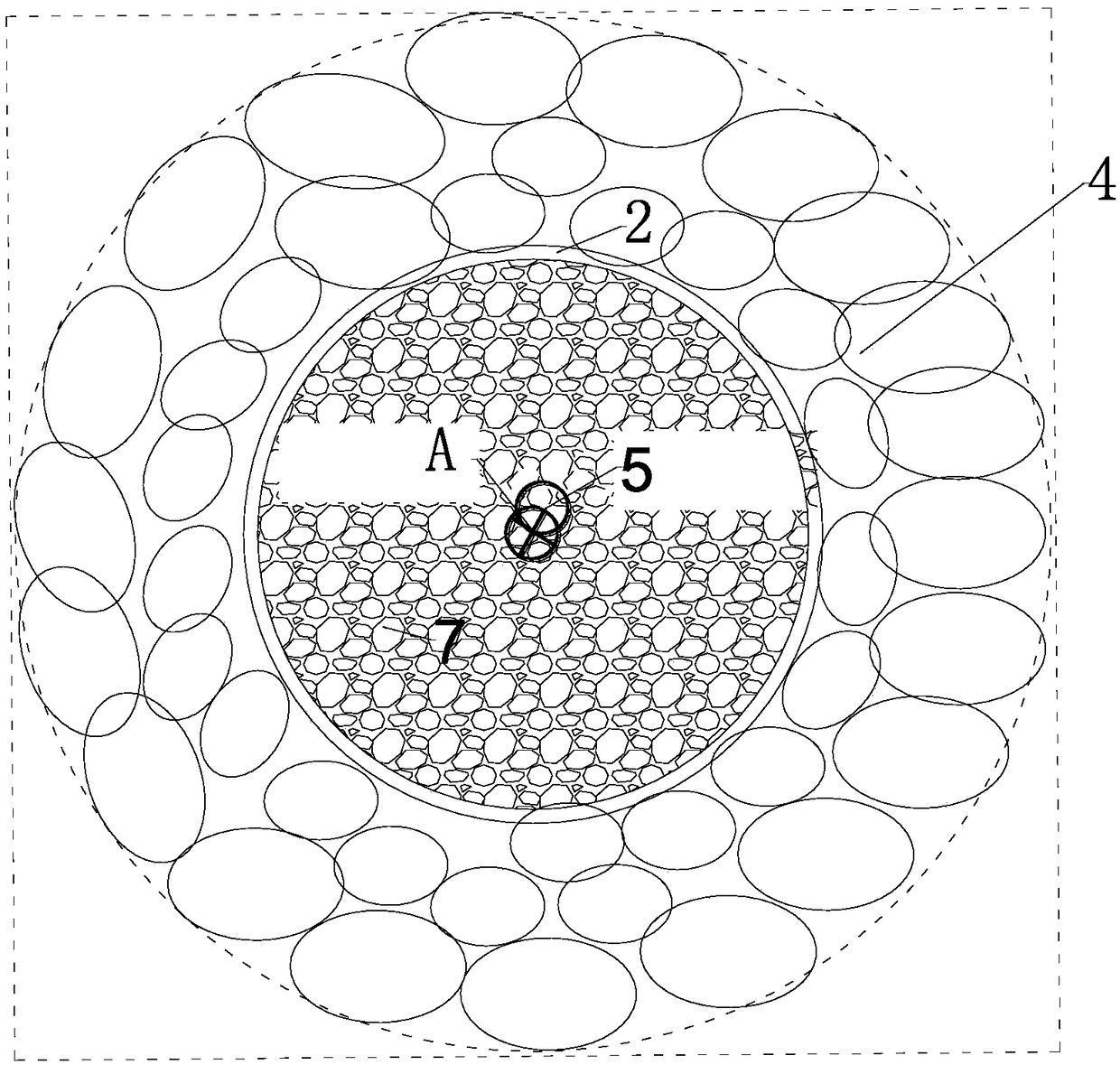 Plugging method of pressure-bearing water piping in deep foundation pit engineering