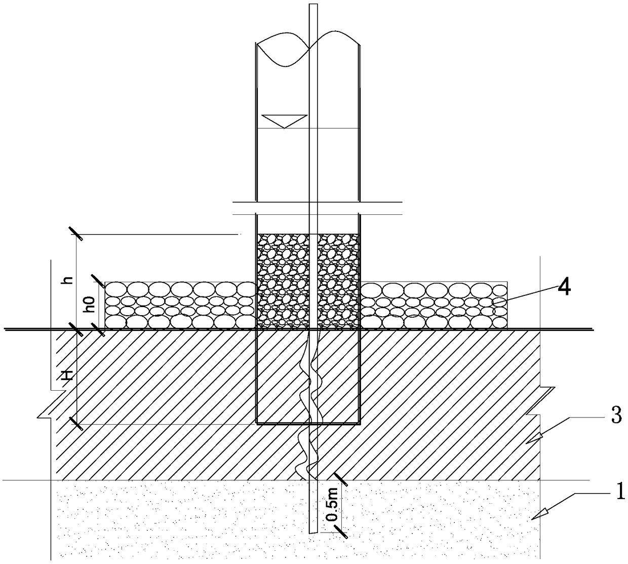 Plugging method of pressure-bearing water piping in deep foundation pit engineering