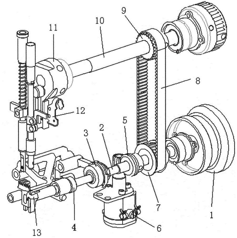 Chain type sewing machine special for knitted hat