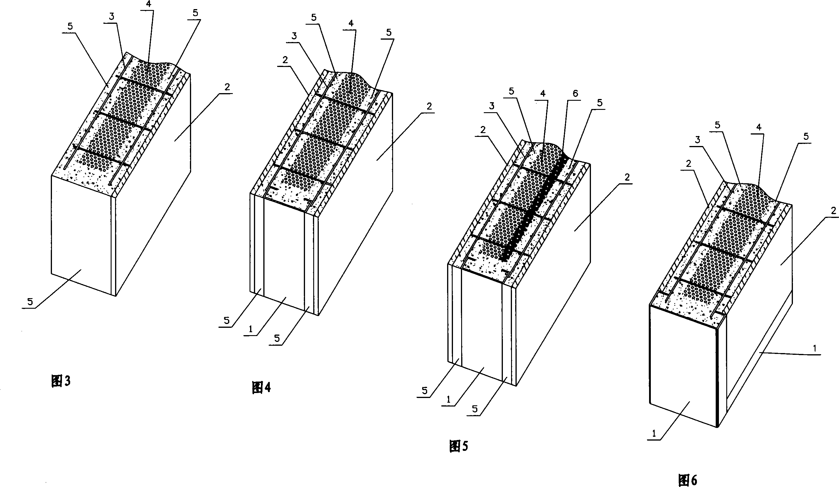 Method for manufacturing light concrete composite wall plate, building plate and road sound barrier plate