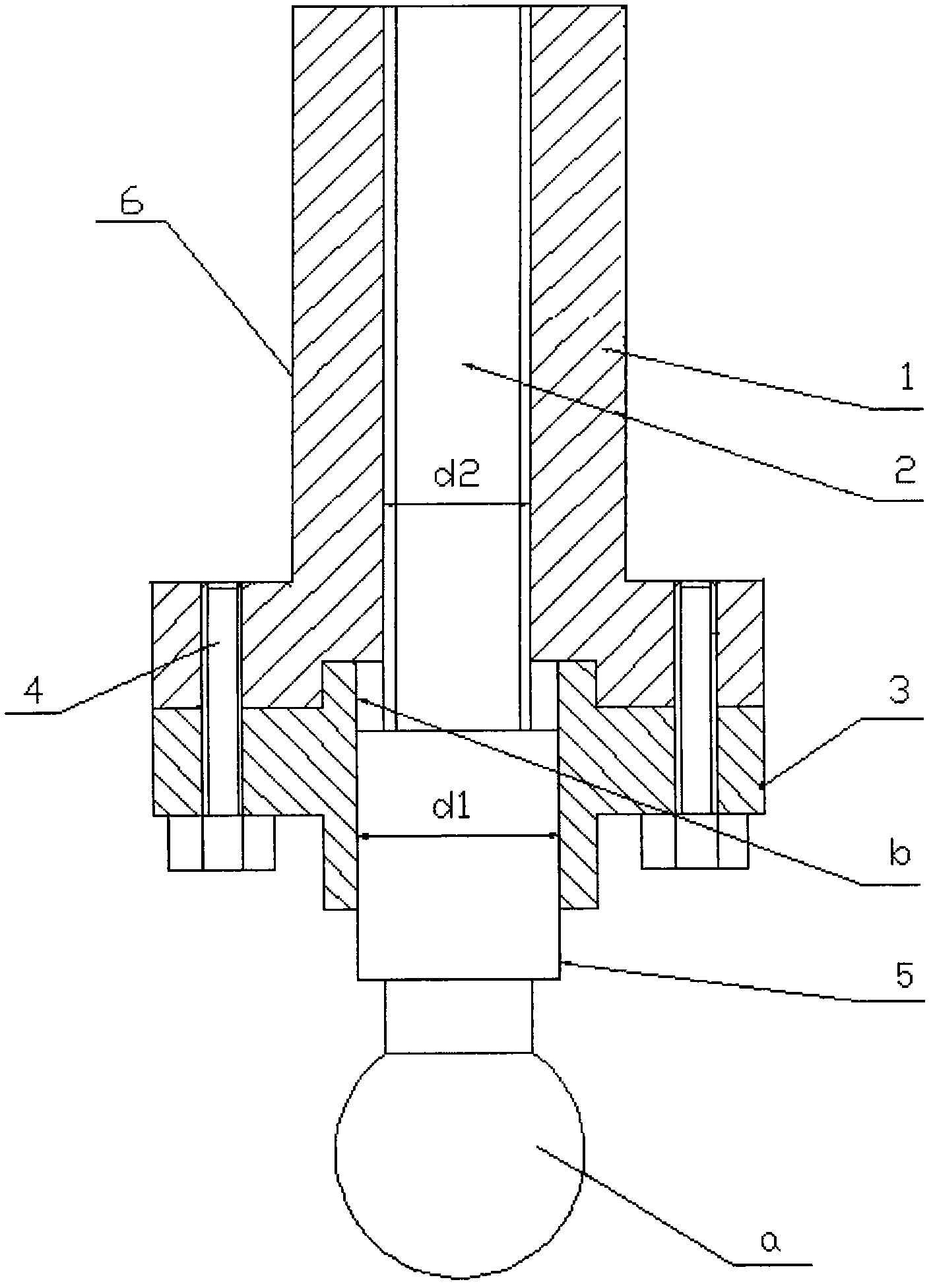 Novel connecting device for connecting rod and ball screw rod