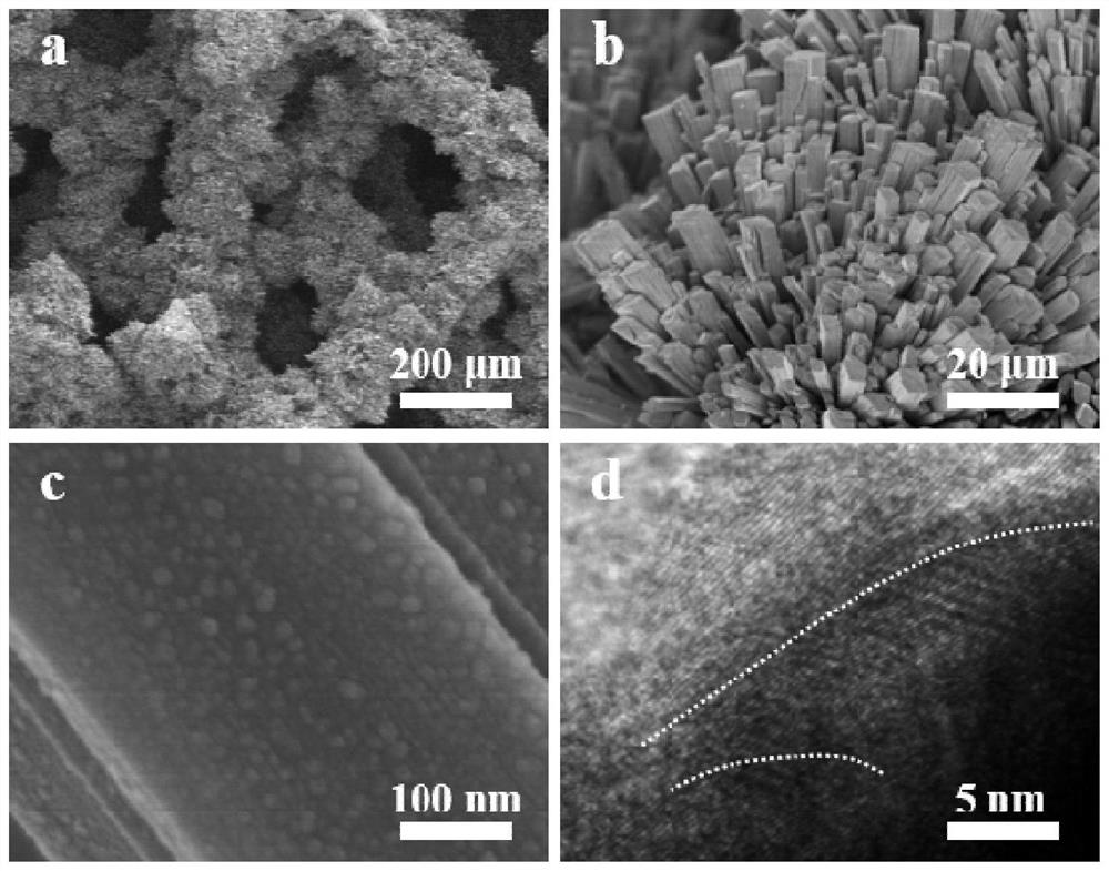 Catalyst for producing hydrogen through large-current electro-catalysis water decomposition as well as preparation method and application of catalyst