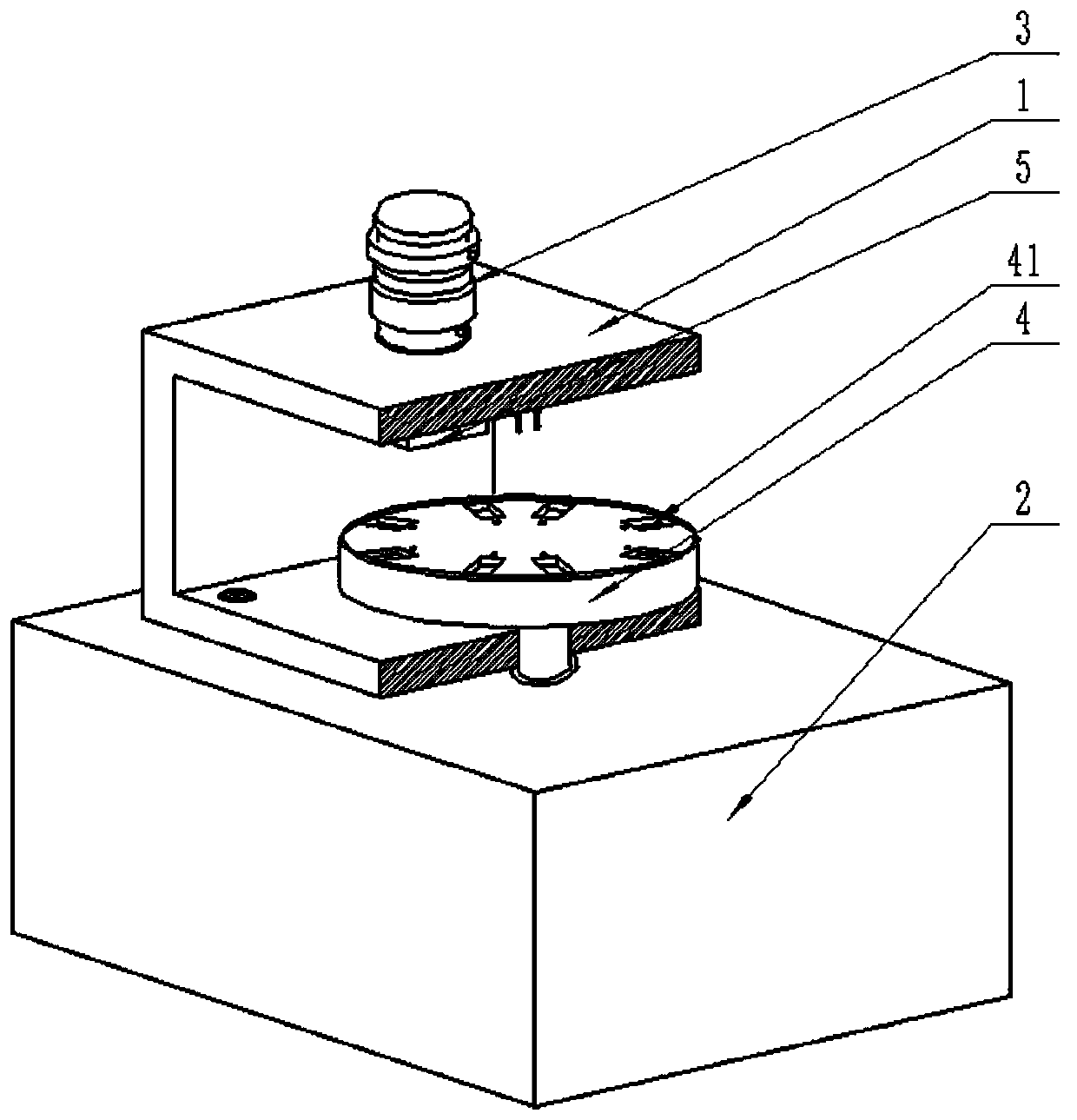 An automatic lithium battery cell tablet pressing device and tablet pressing method thereof