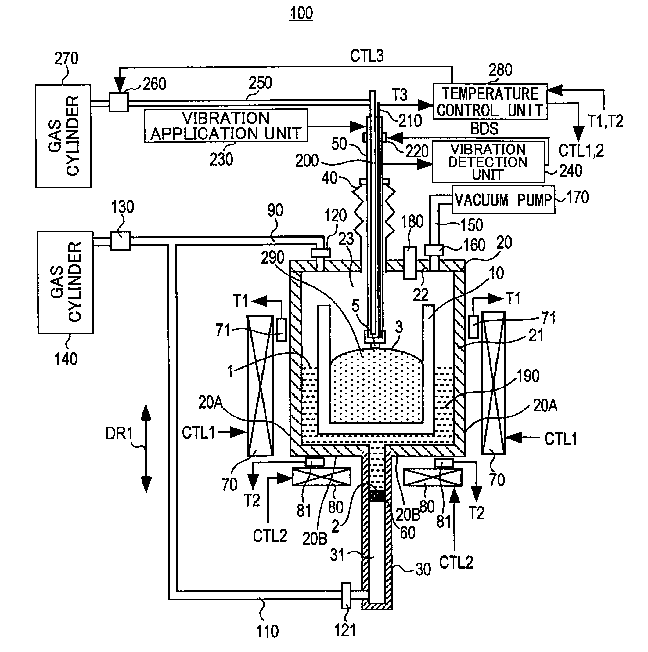 Crystal growth apparatus and manufacturing method of group iii nitride crystal