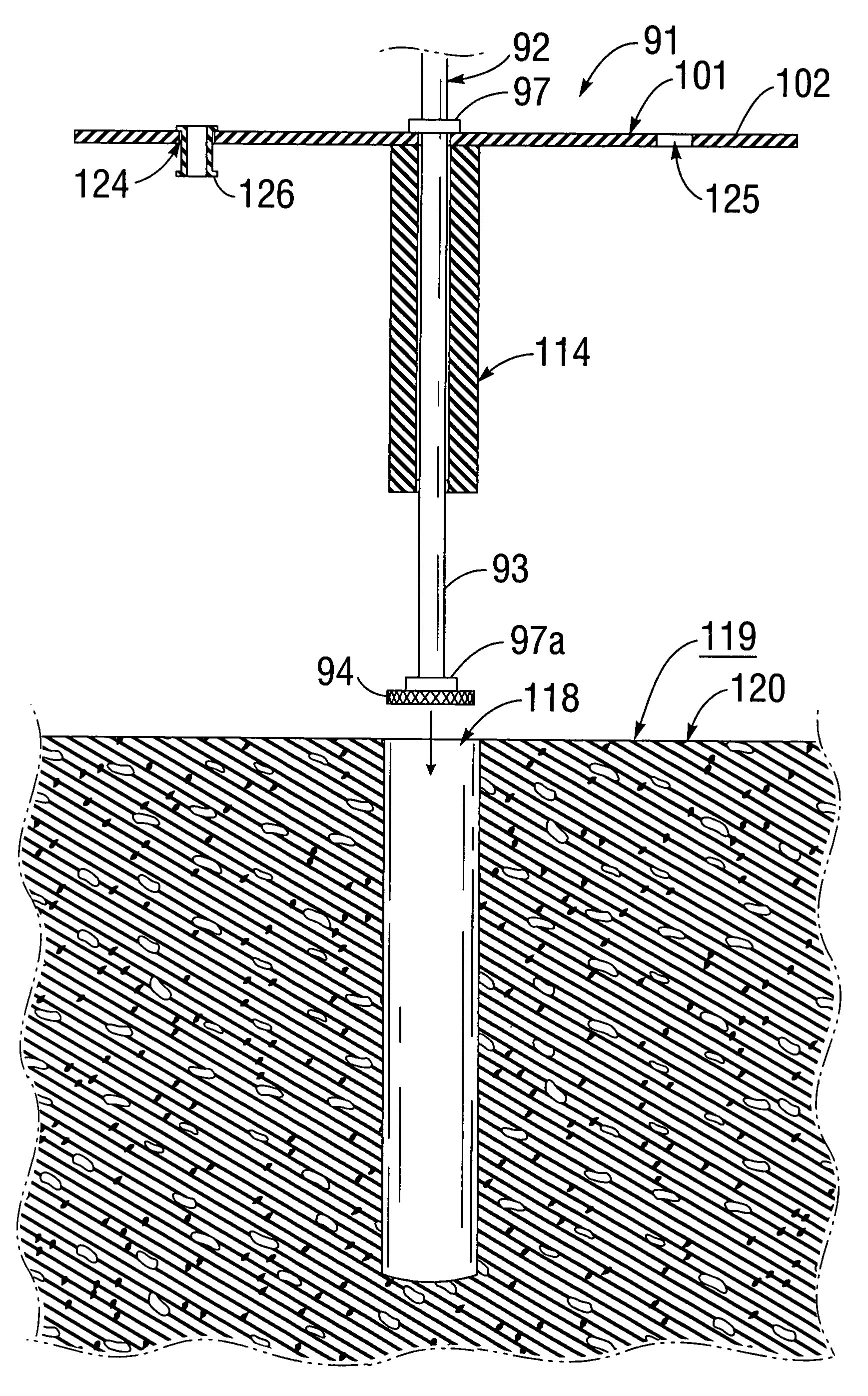 Concrete anchor bolt fastener and tool and method for installing