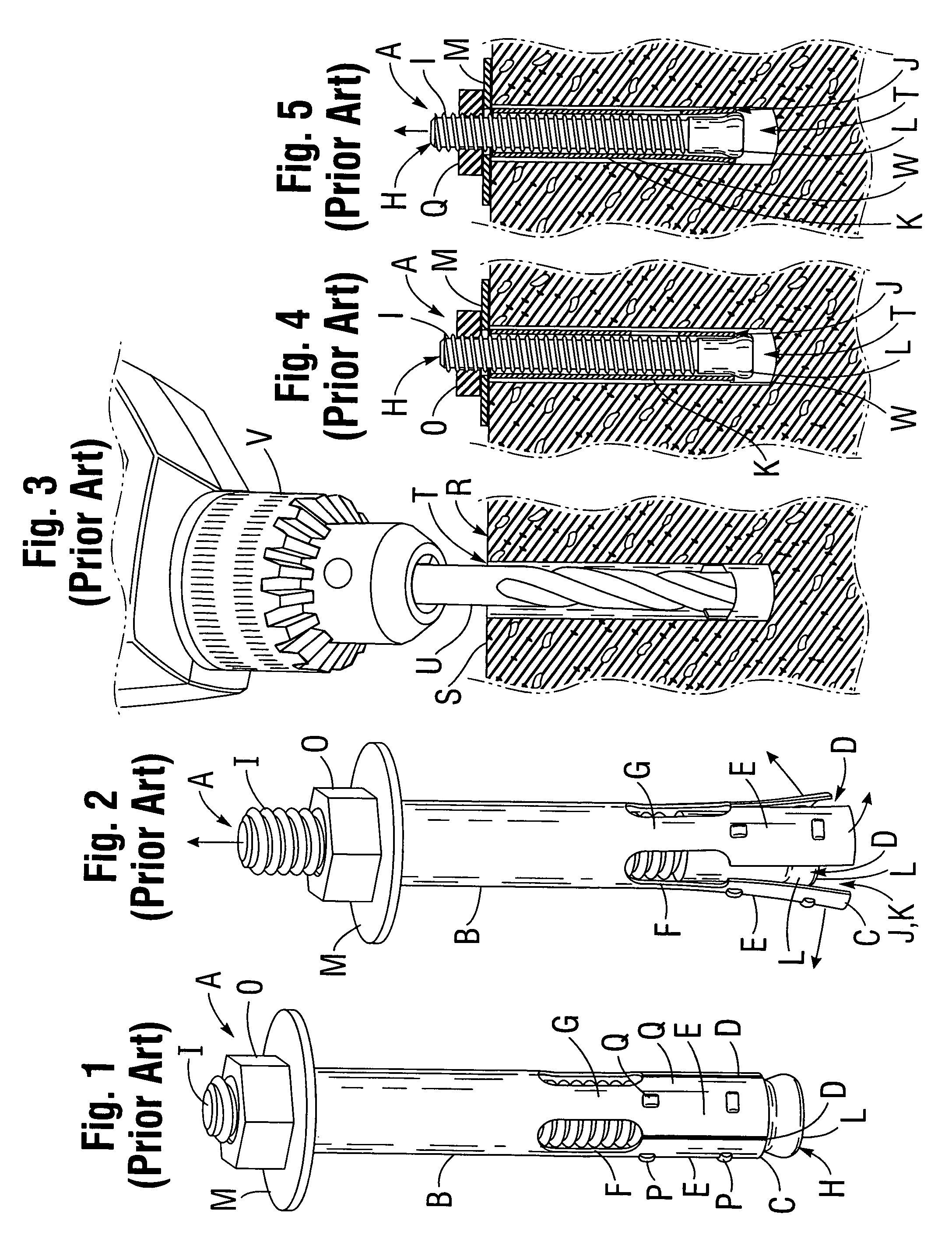 Concrete anchor bolt fastener and tool and method for installing