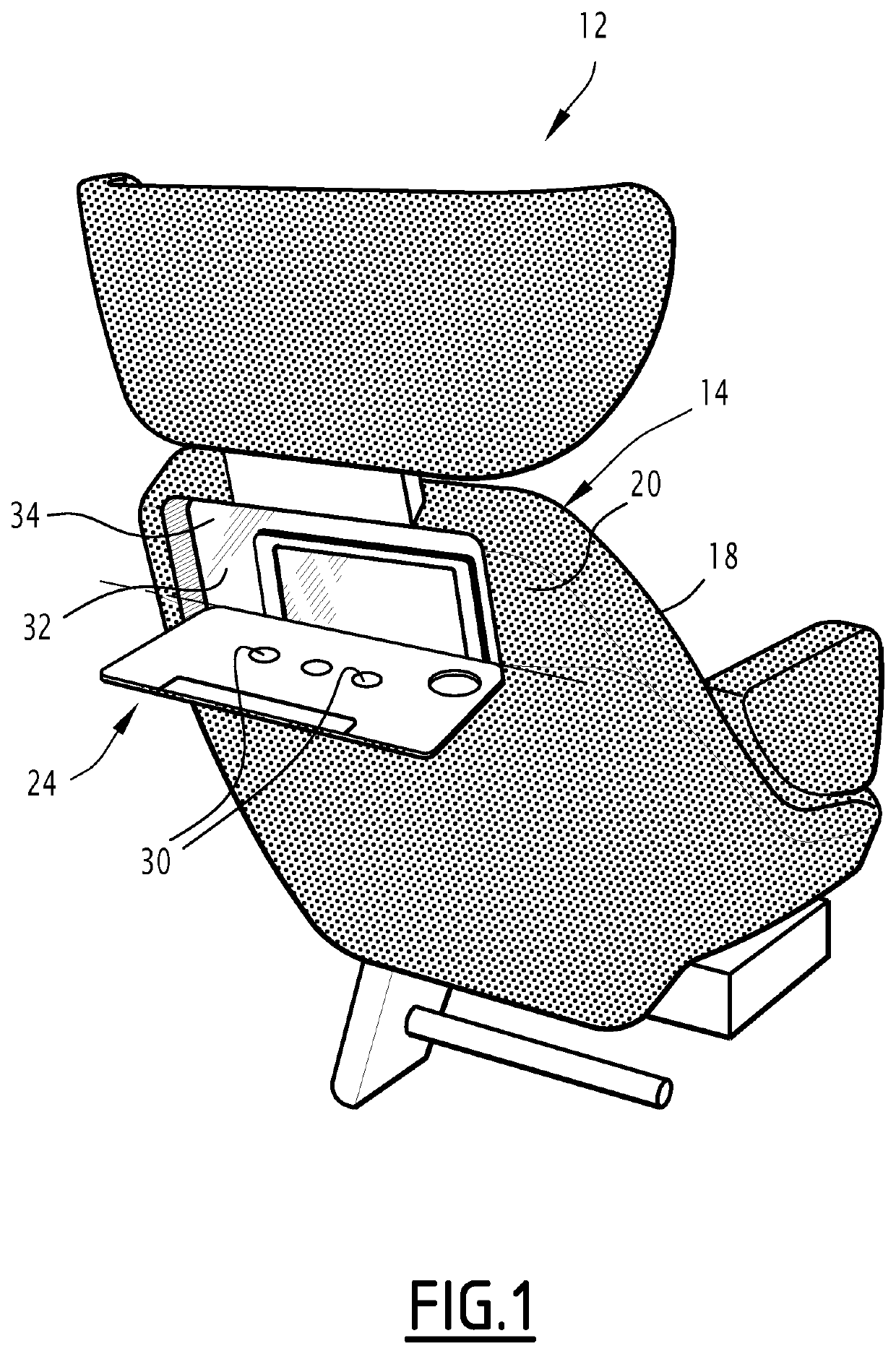 Seat for transport vehicle and associated transport vehicle