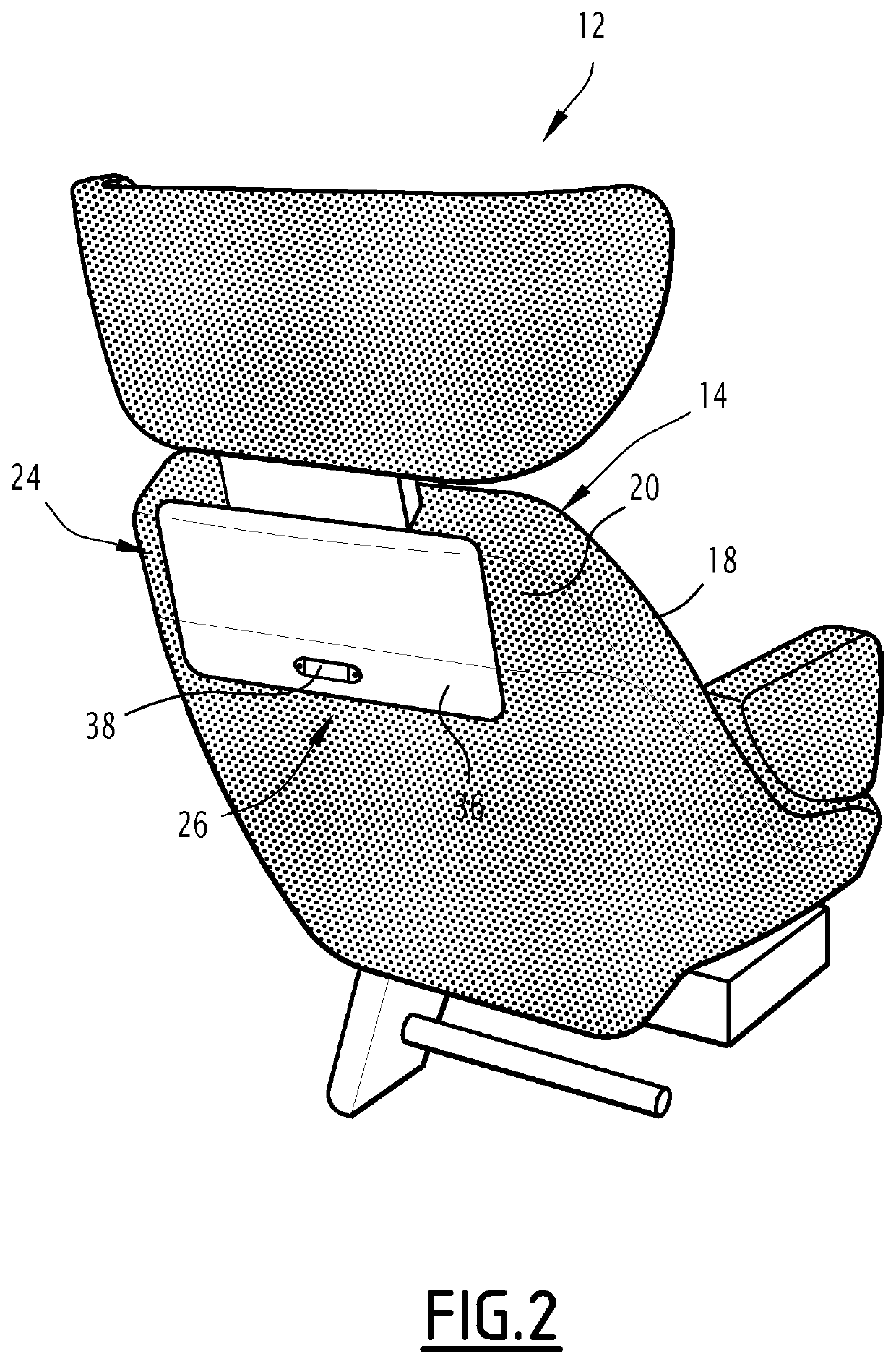 Seat for transport vehicle and associated transport vehicle