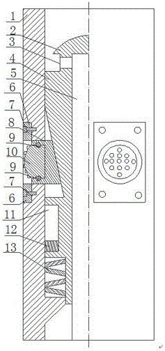 Near-bit composite torsion-reducing rock-breaking device