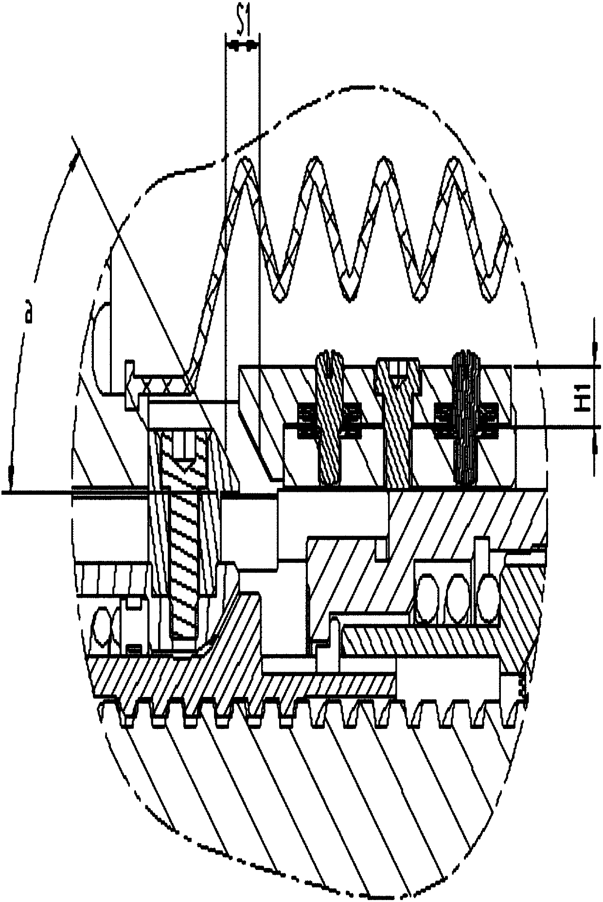 Brake cylinder clearance adjusting mechanism and brake cylinder
