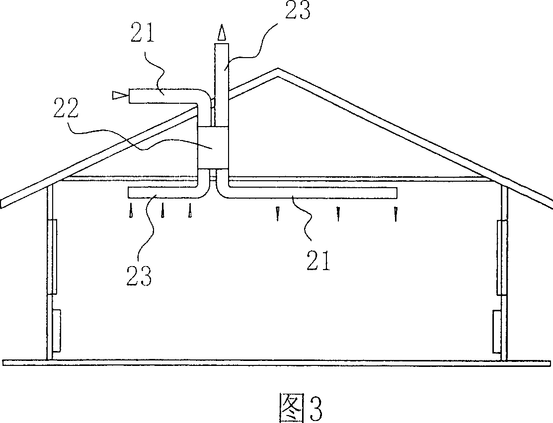 Energy displacement ventilating system and spiral energy displacement device