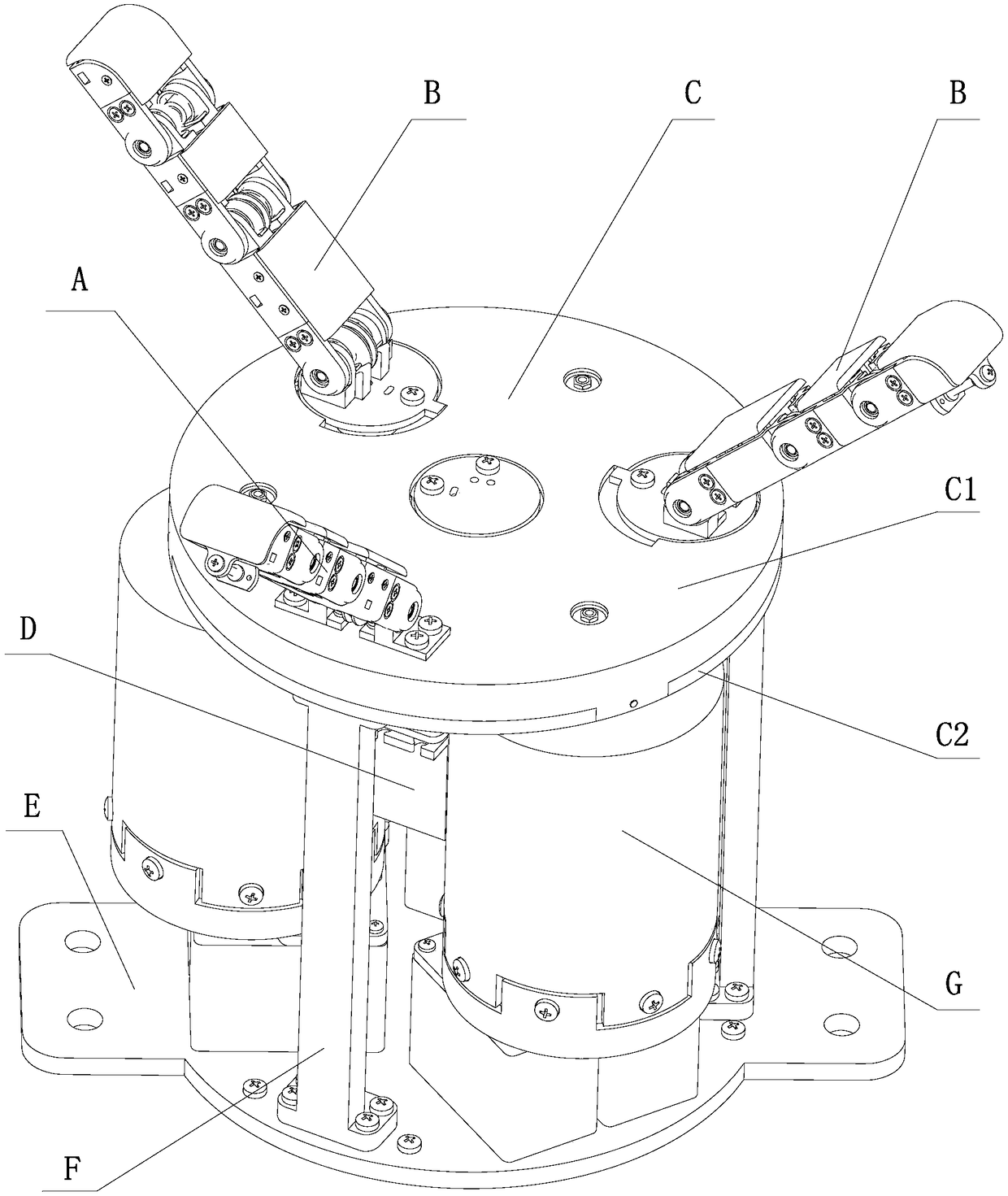 Underactuated variable-stiffness manipulator based on variable-stiffness elastic joints