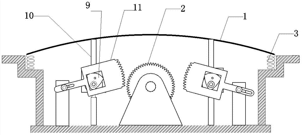 A road surface power generation mechanism arranged in a speed bump and its application in melting ice and snow