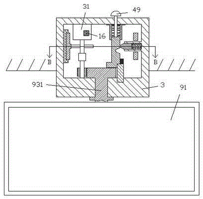 Adjustable computer display device assembly with limiting guide rail