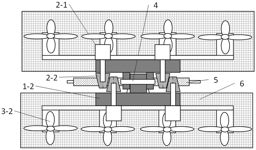 A flying cable deicing robot