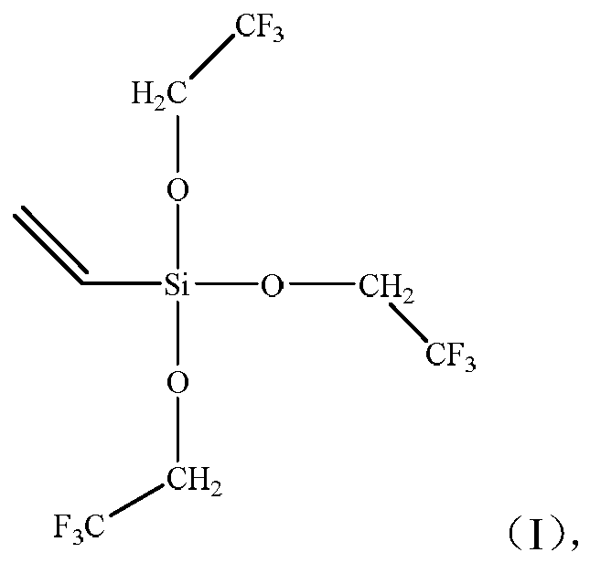 Method for preparing vinyl tri(2,2,2-trifluoroethoxy) silane