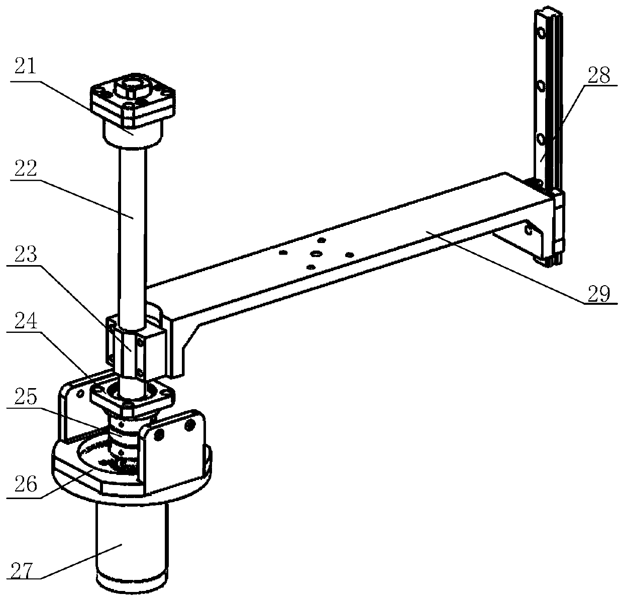 Automatic valve device suitable for bottom discharging of mixing pot