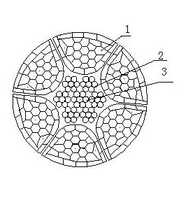Steel wire rope with high bearing capacity for lifting and preparation method thereof