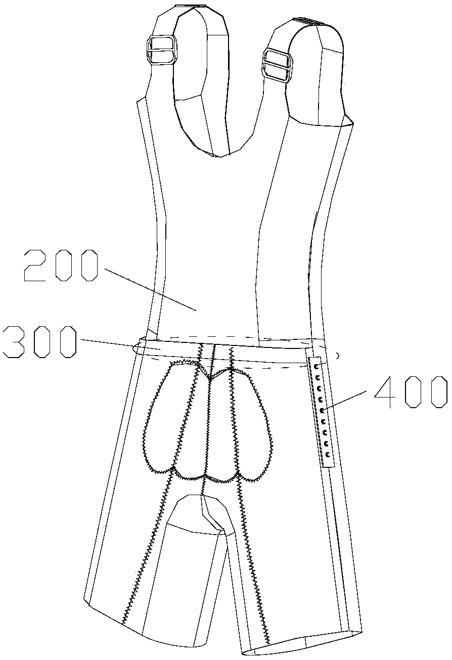 One-piece body shaping underwear