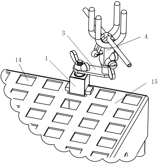 Wire distribution device for secondary conducting wire harness manufacturing