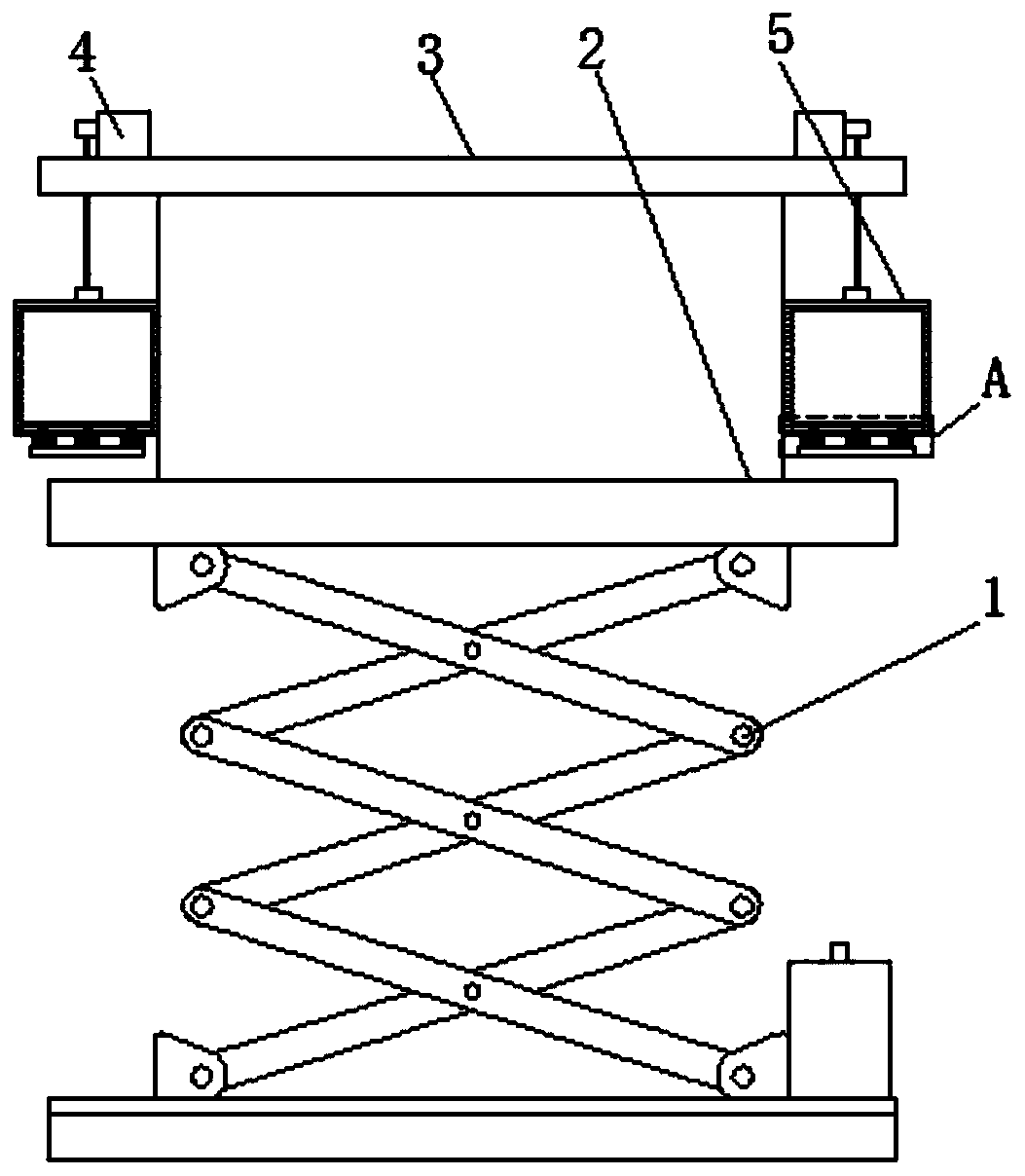Lifter with hanging boxes