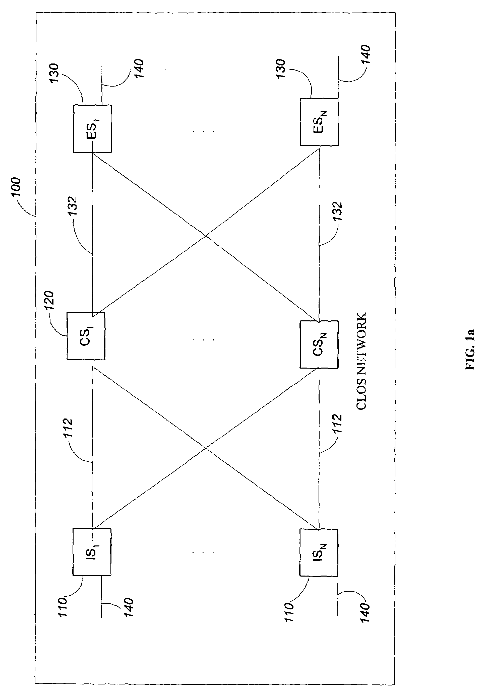 Switching control mechanism for supporting reconfiguaration without invoking a rearrangement algorithm