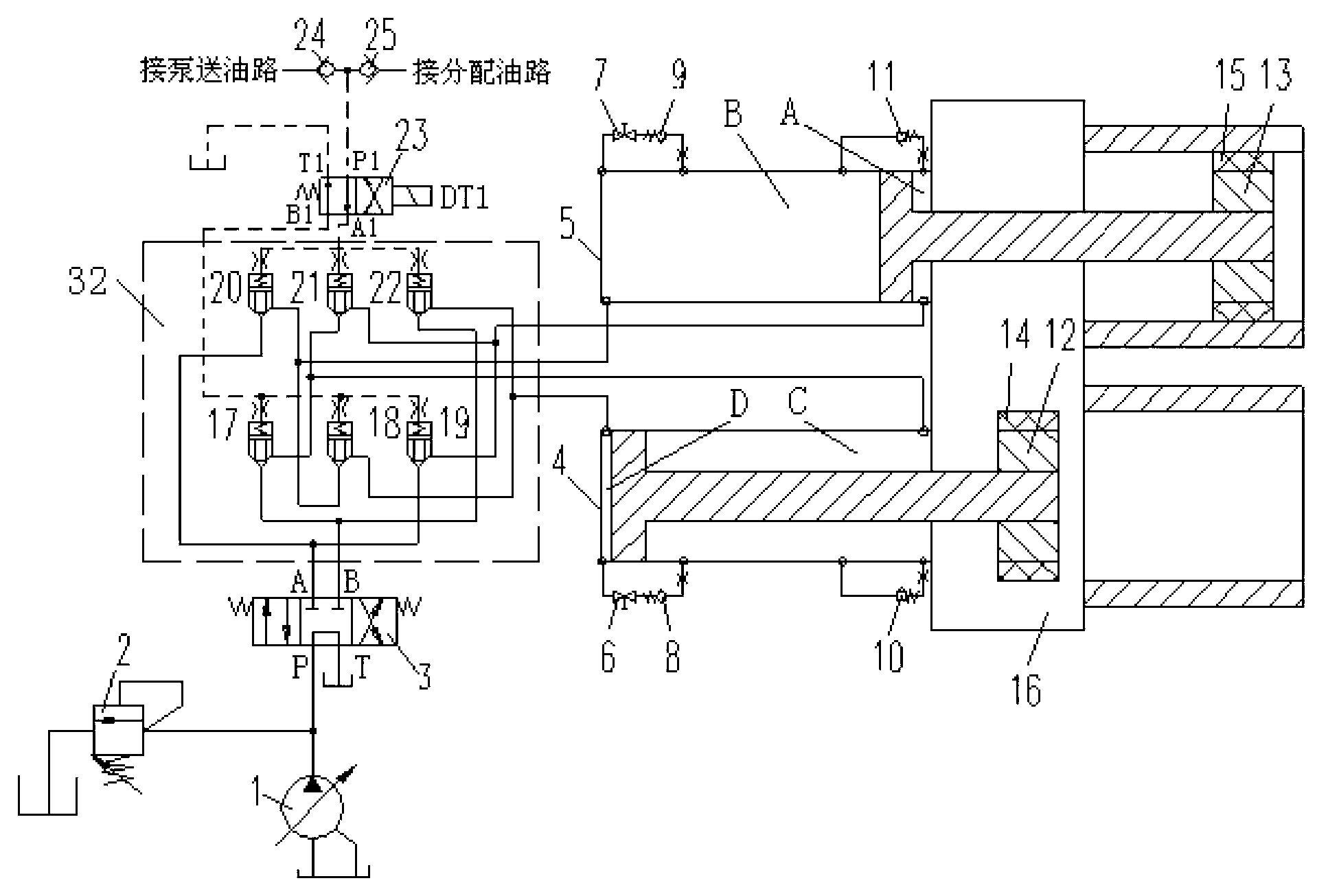 Jumping-prevention machine halt method of double-cylinder pumping system, double-cylinder pumping system and pumping equipment