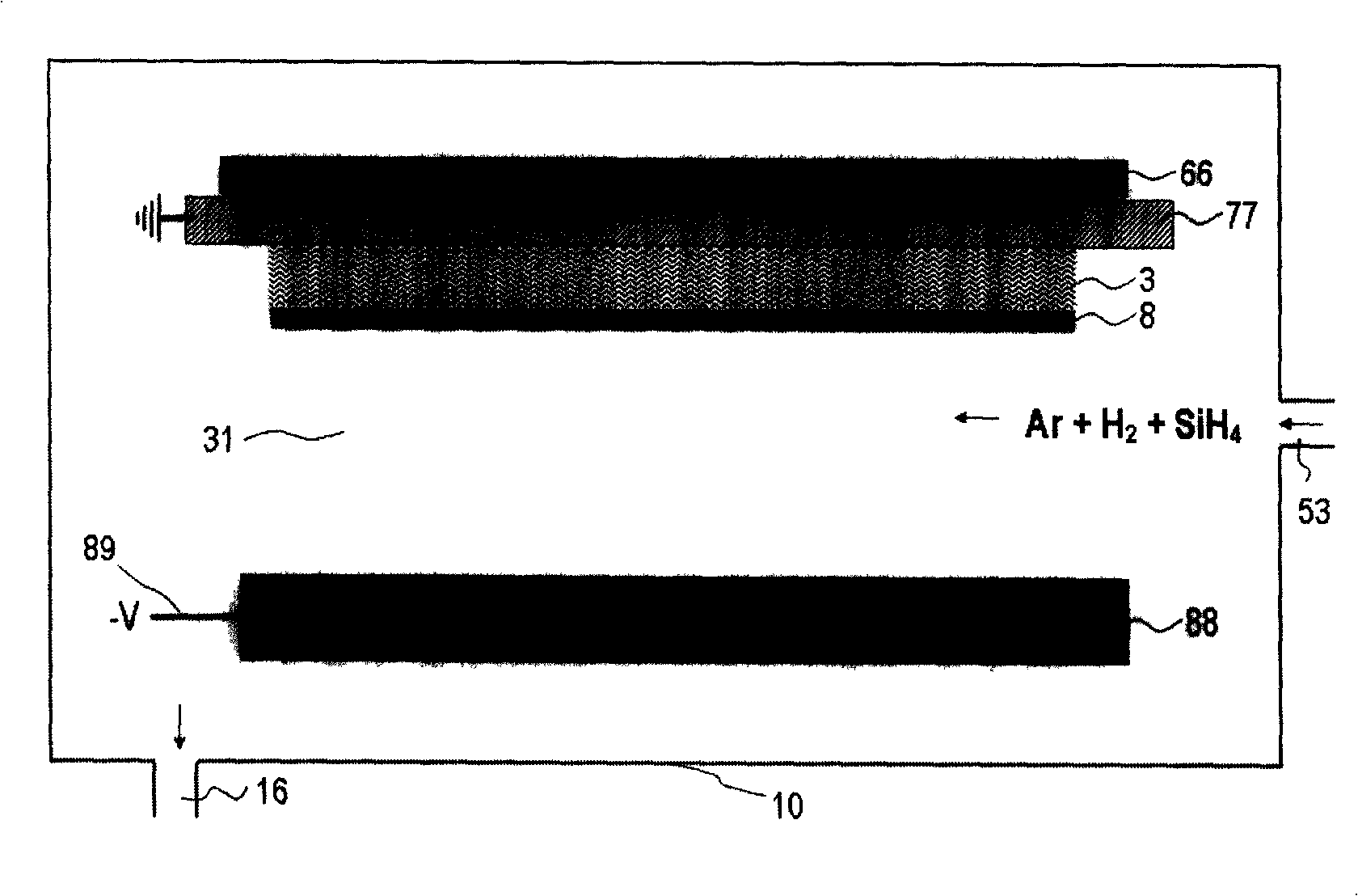 Production of silicon hydride thin film by hydrogen argon high dilution method