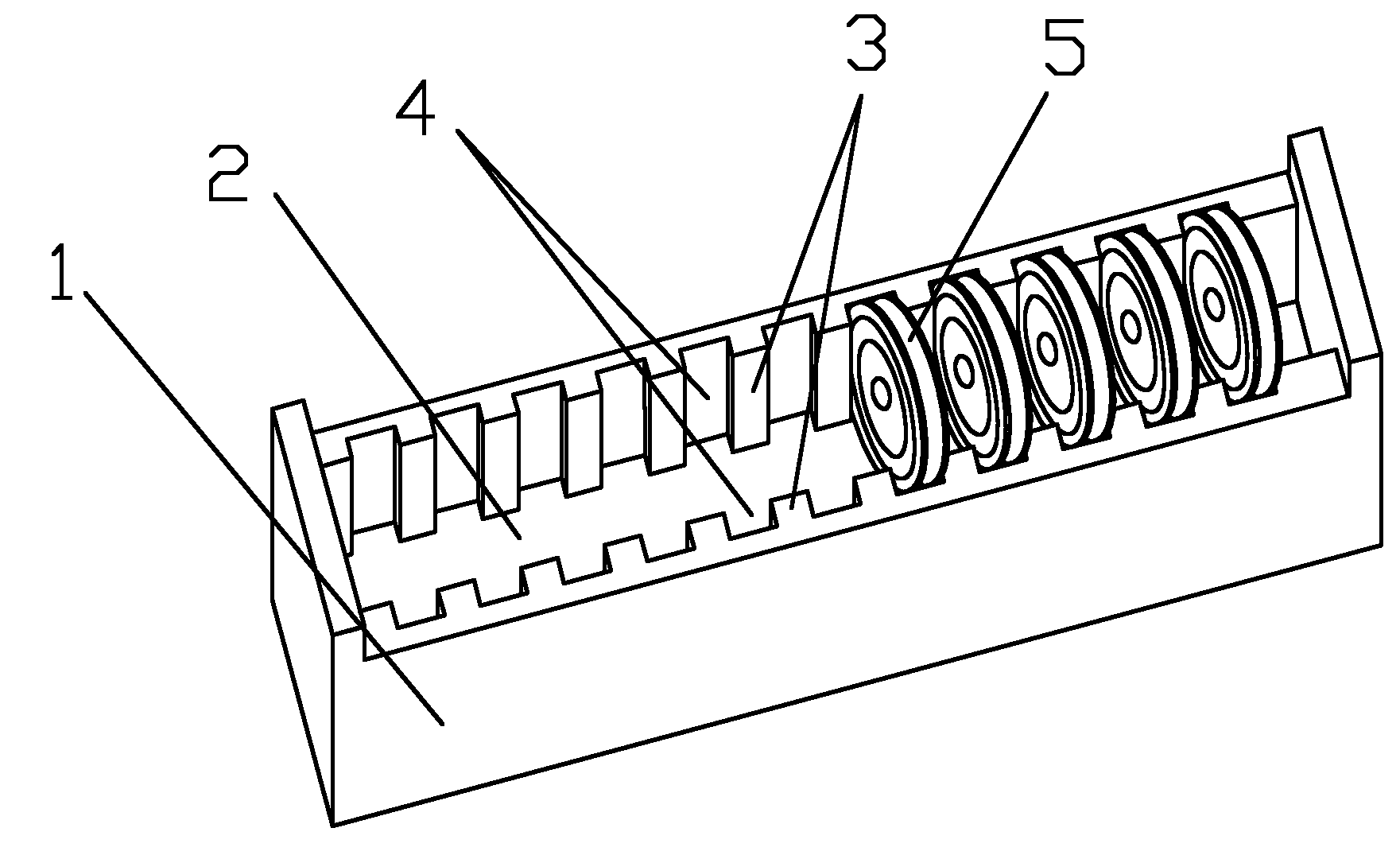 Packing box for wire coil transportation