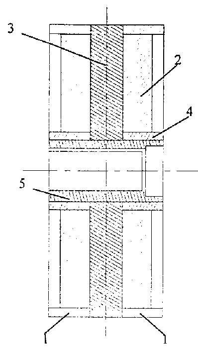 Orthogonal axis combined magnetic polishing tool