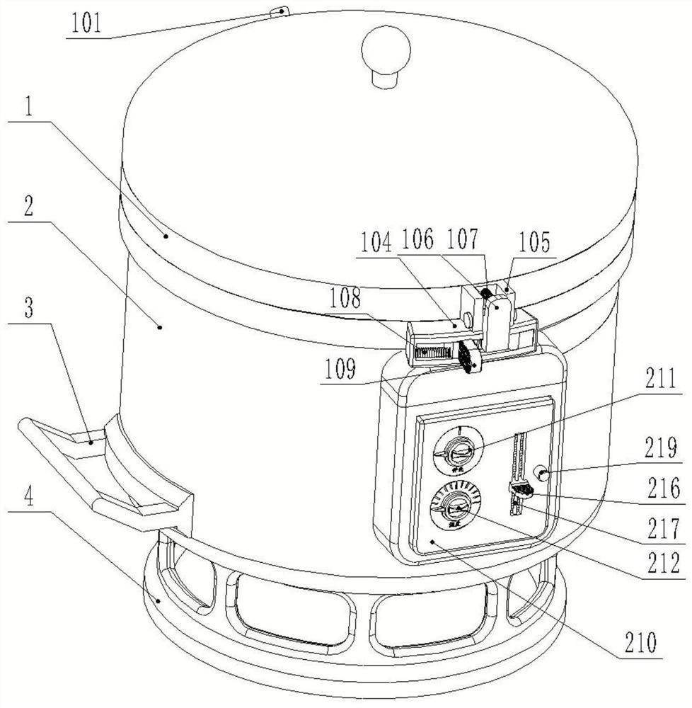Electric food warmer with dry-wet separation function