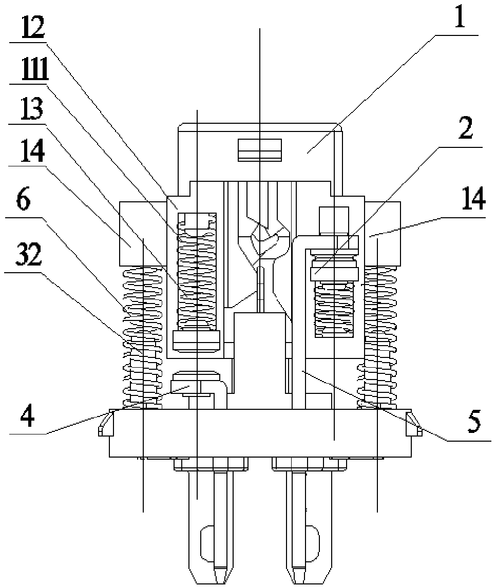 Button switch with socket and control method