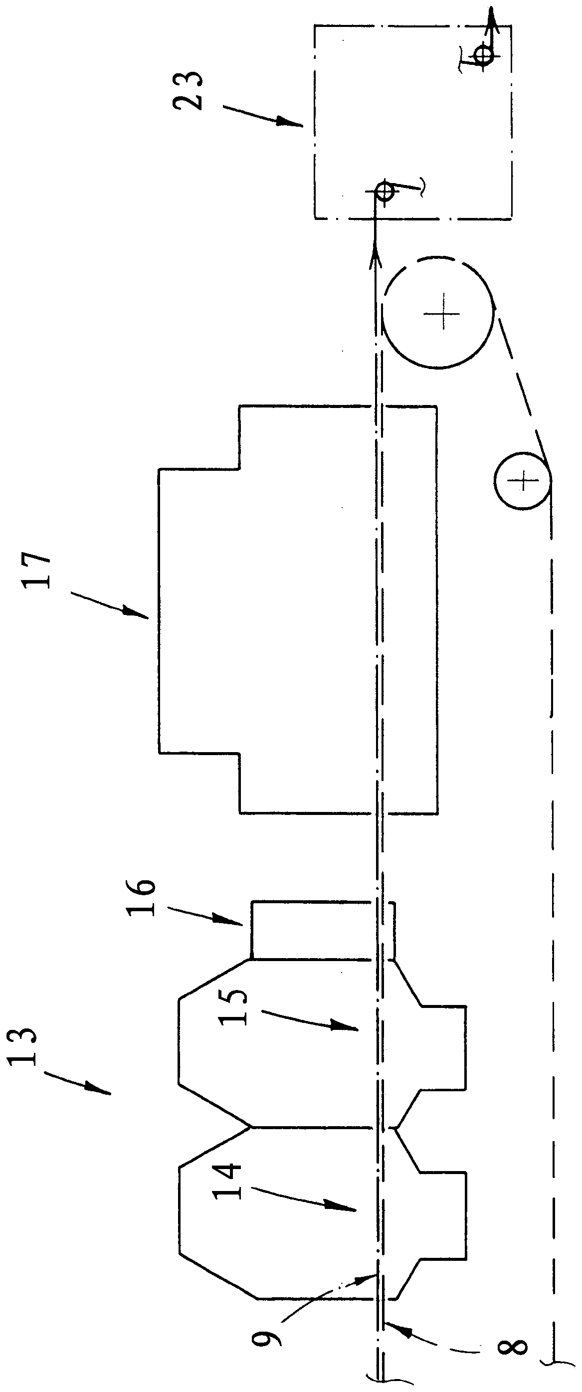 Method and device for producing a nonwoven fabric from fibres