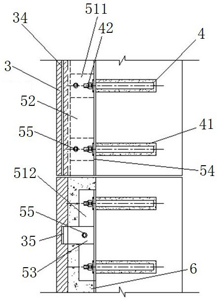 Tunnel portal wall stone facing structure and construction method