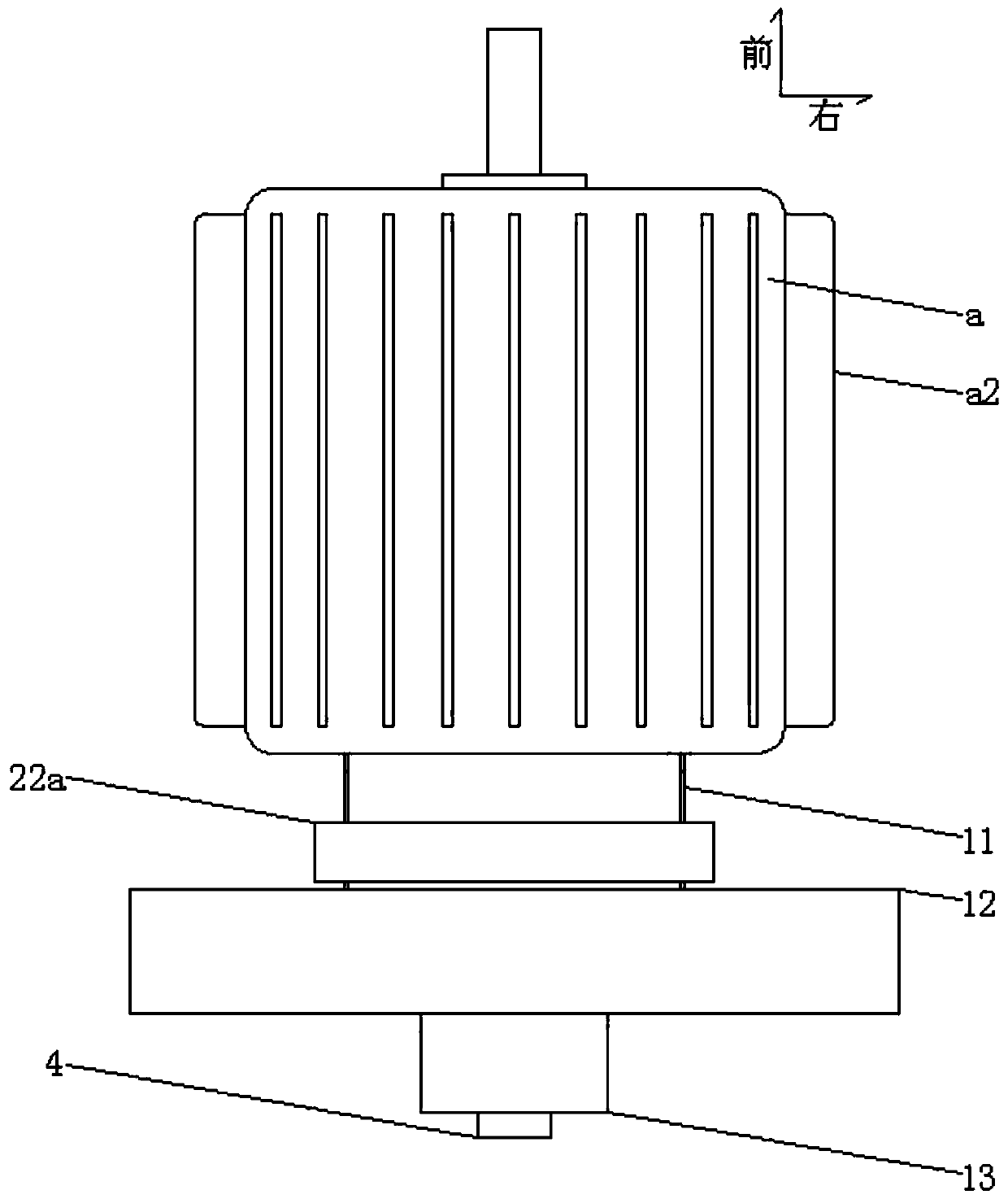 Application method of adjustable motor cooling device