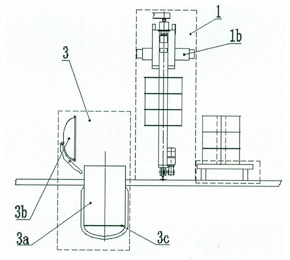 Upward in and out basket type extraction automatic feeding and discharging system and process
