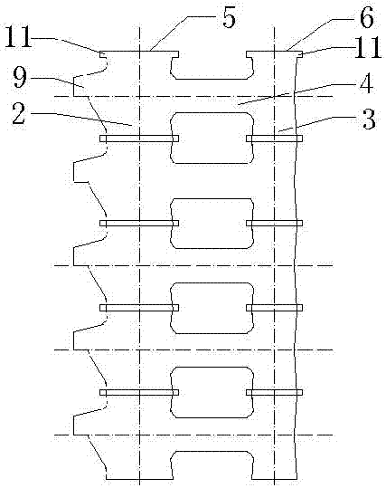 A casting multi-layer pouring system and process