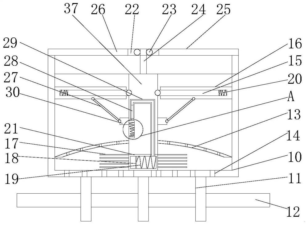 Salted fish airing device