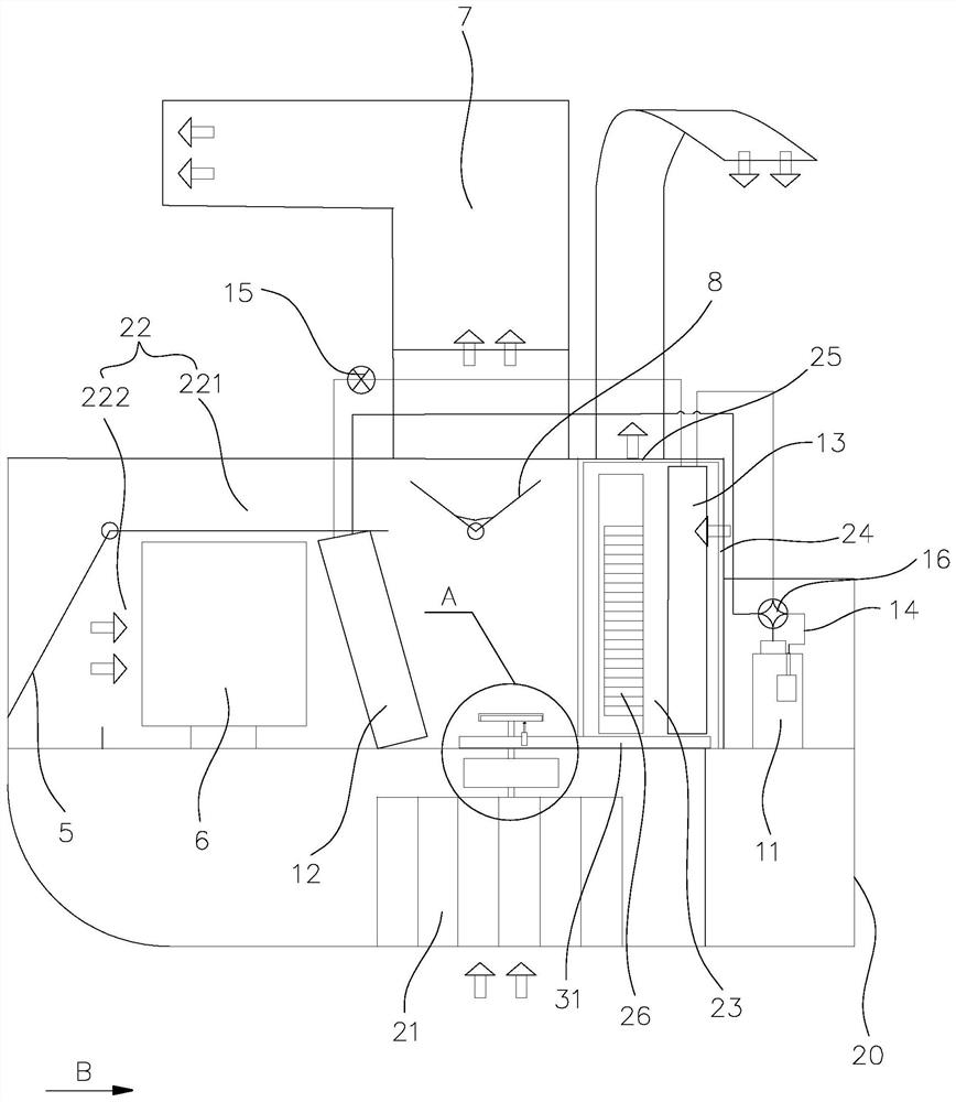 Kitchen air conditioning system