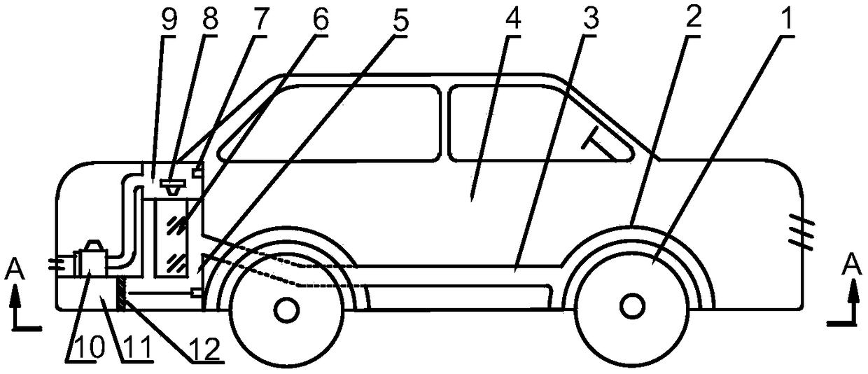 PM2.5 purification system for electric automobile