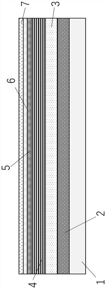 Visible light communication LED array and preparation method thereof