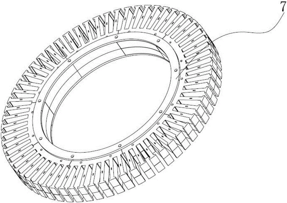Outer-tooth and inner-stator structure of motor and manufacturing method of outer-tooth and inner-stator structure