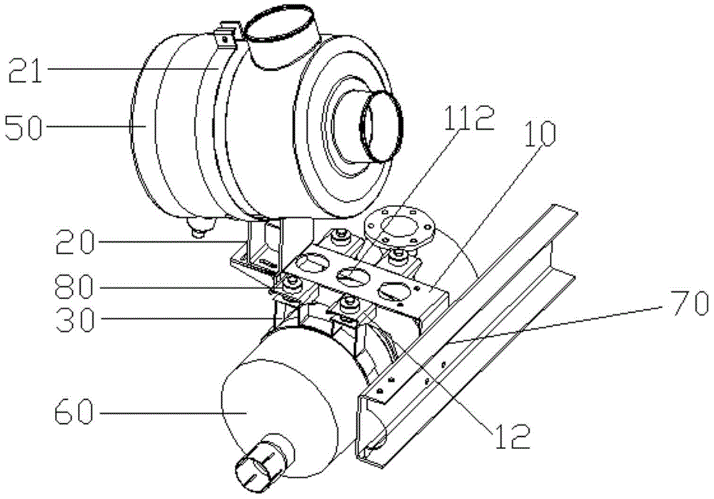 A Fixing Mechanism for Passenger Car Air Filter and Exhaust Muffler